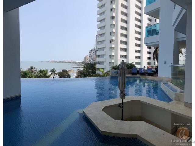 VENTA APARTAMENTO CARTAGENA  2 ALCOBAS FRENTE AL MAR