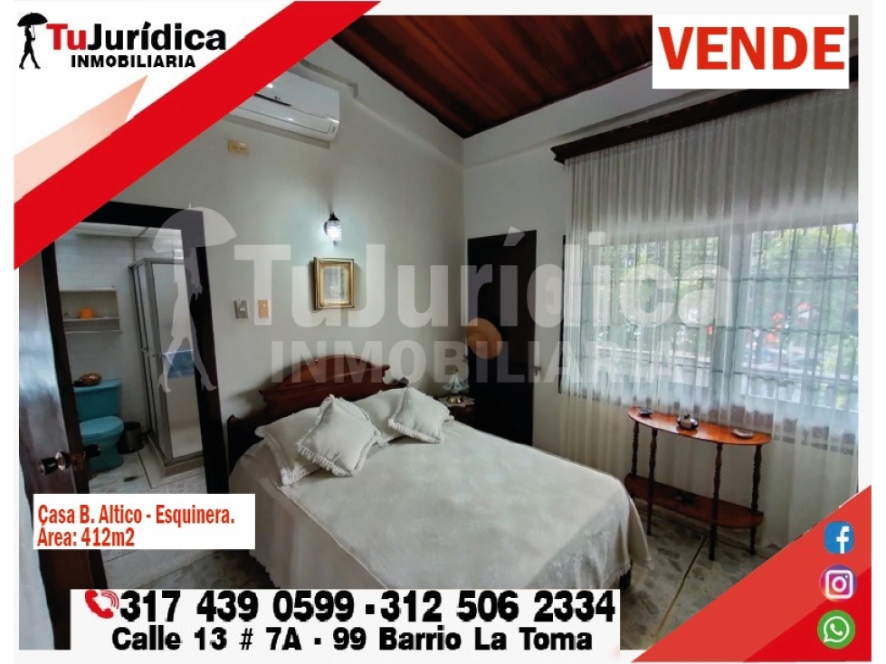 SE VENDE ESPECTACULAR CASA COMERCIAL B. ALTICO - NEIVA (HUILA-COL)