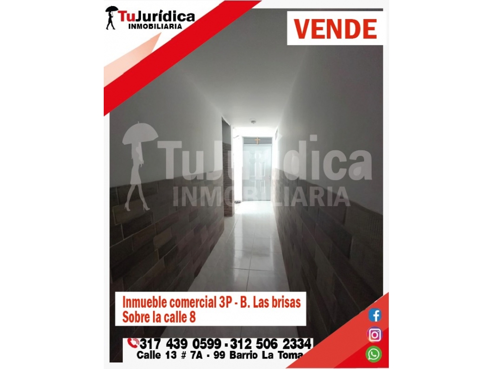 SE VENDE CASA COMERCIAL 3 PISOS - B. LAS BRISAS - NEIVA (HUILA-COL)