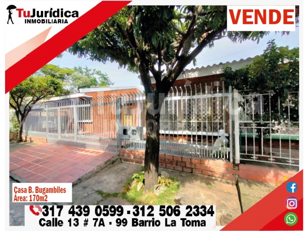 SE VENDE CASA B. BUGANBILES 1P - NEIVA (HUILA-COL)