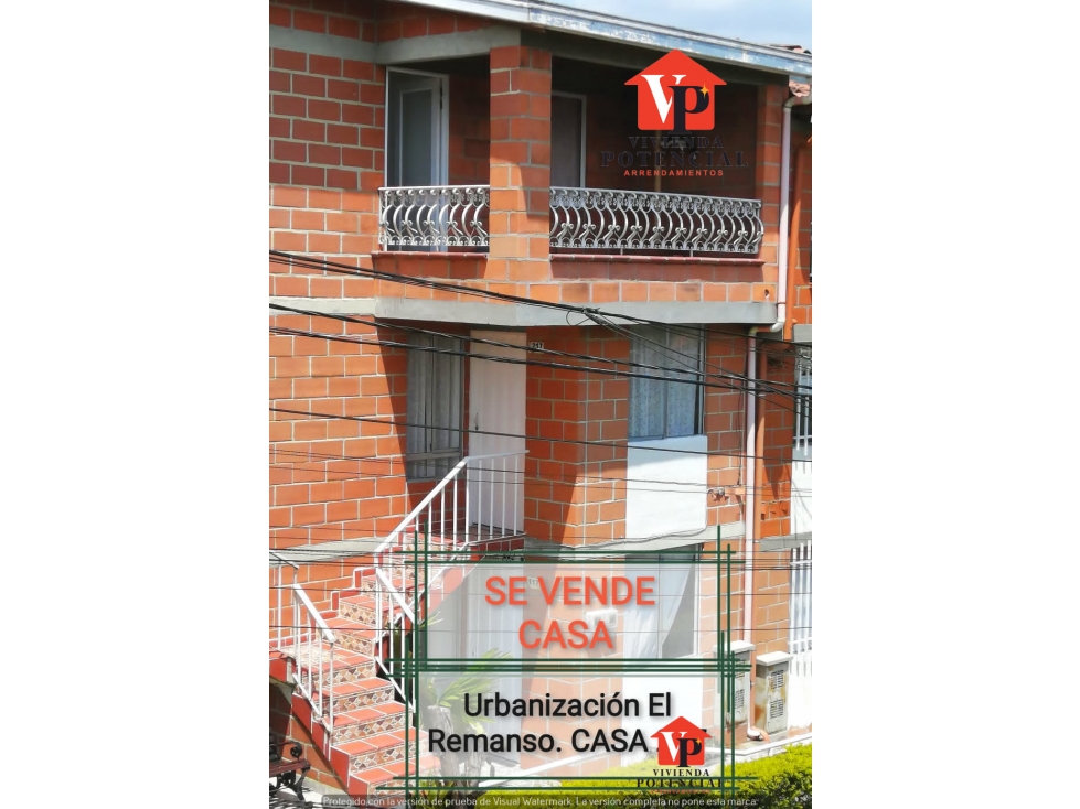 VENTA DE CASA UNIFAMILIAR SAN ANTONIO DE PRADO EL REMANSO