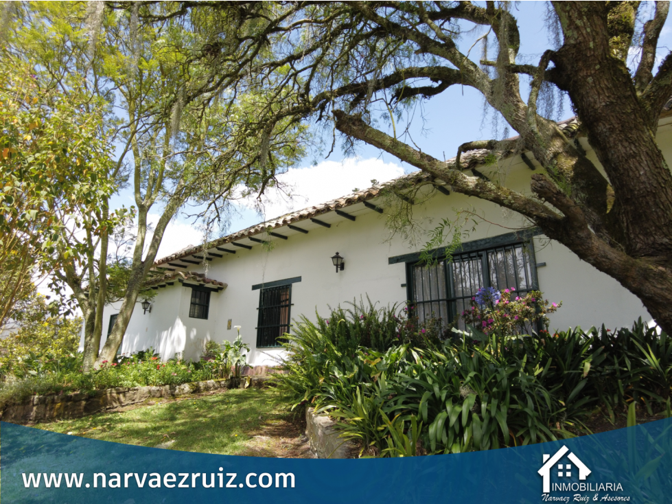 Vendo Hermosa Finca con Casa Colonial en Tenjo