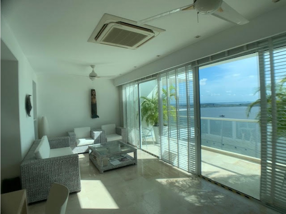 VENTA APARTAMENTO DUPLEX 2 ALCOBAS FRENTE AL MAR CASTILLOGRANDE