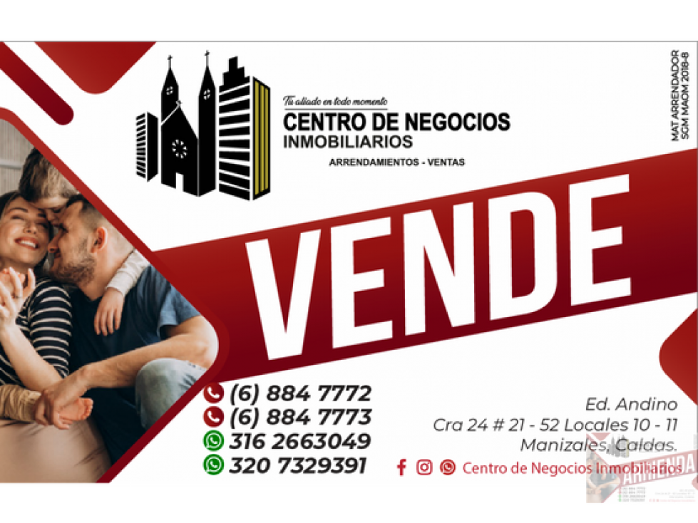 VENTA LOTE SECTOR AVENIDA SANTANDER