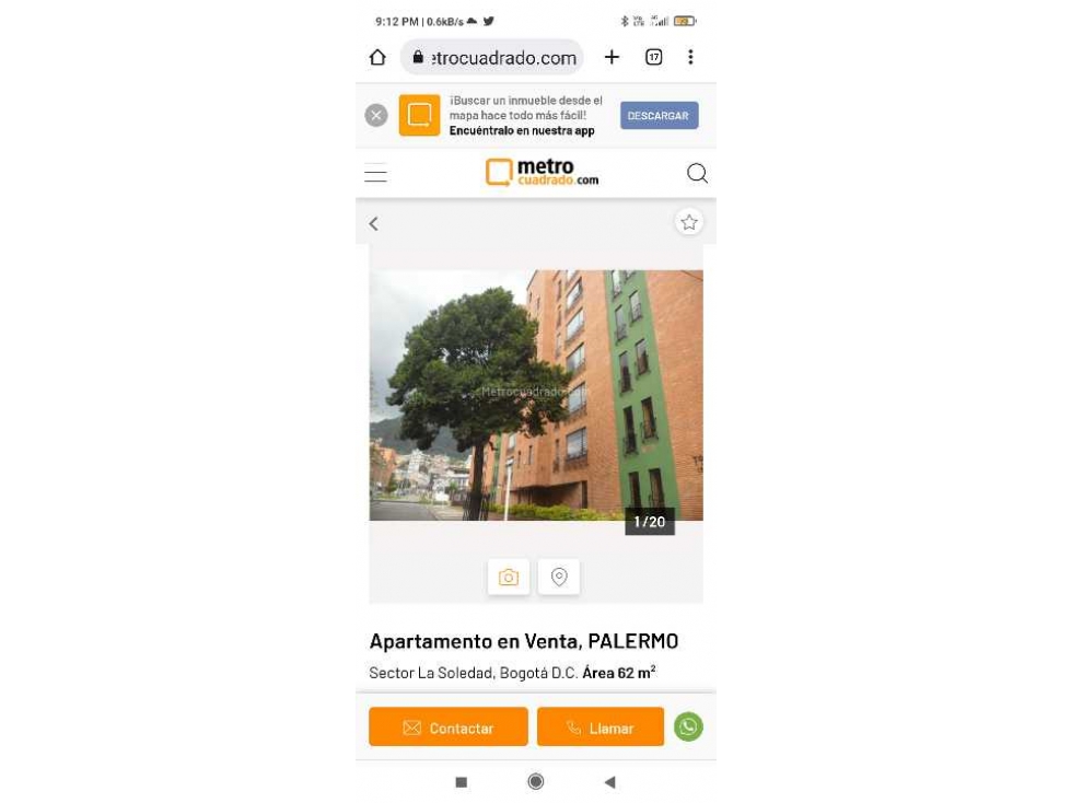 VENDO APARTAMENTO 62MT2 PALERMO