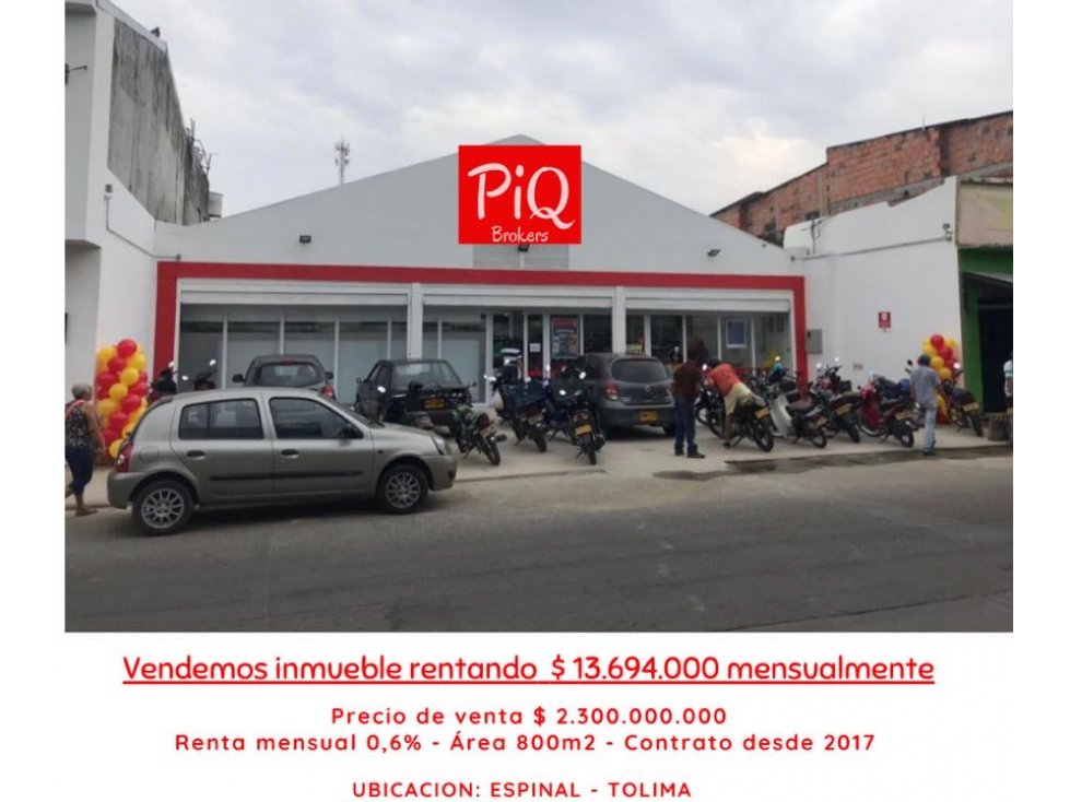 Venta Local Comercial Rentando - Espinal Tolima-